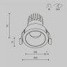 Встраиваемый светильник MAYTONI DIP HIGHT DL123-10W-2.7K-B